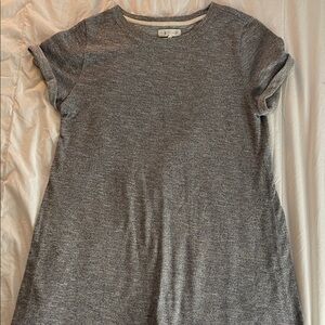 Lou & Grey Woven Gray Short Sleeve Dress